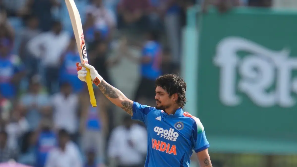 Ishan Kishan Joins Elite List With Swashbuckling Century Against Afghanistan In 2nd ODI Ishan Kishan celebrating after scoring century against Afghanistan in 2nd ODI