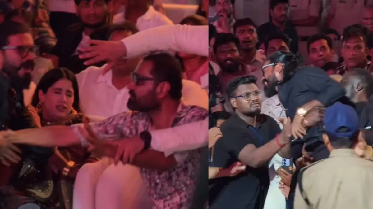 Ram Charan Viral Video: Janhvi Kapoor की तरफ दौड़ा रामचरण का हमशक्ल तो मचा हड़कंप... बॉडीगाड ने किया जो हाल; वो हो गया VIRAL Janhvi Kapoor at Peddi Event