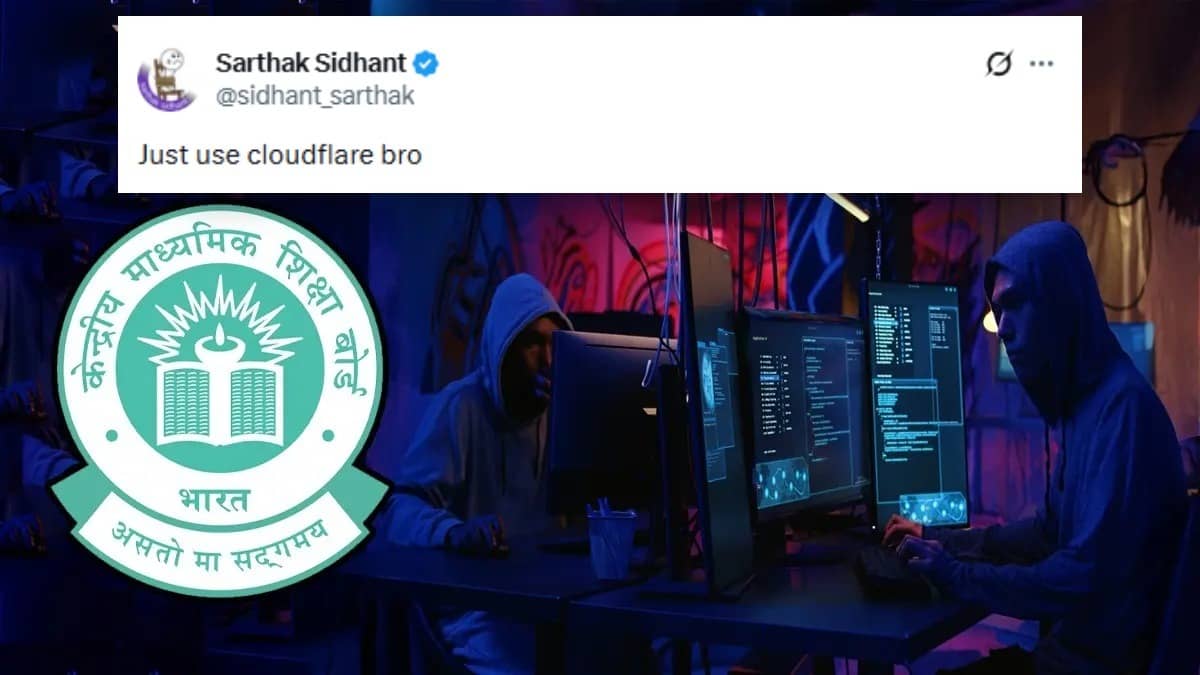 'Just Use Cloudflare Bro': Class 12 Ethical Hacker Sarthak To CBSE Over Cyber Attacks
