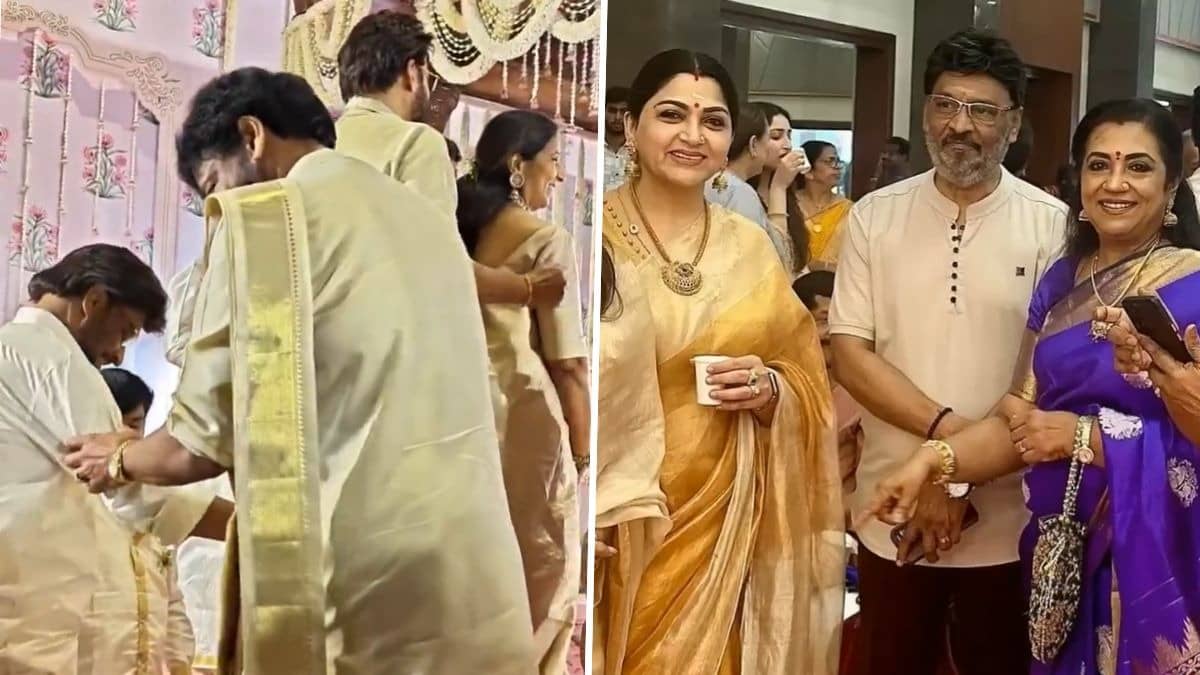 K Bhagyaraj At Khushbu Sundar's duaghter's wedding
