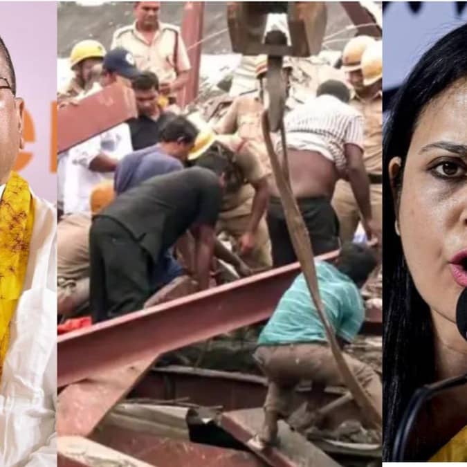 Kolkata Godown Collapse Mahua Moitra cm suvendu