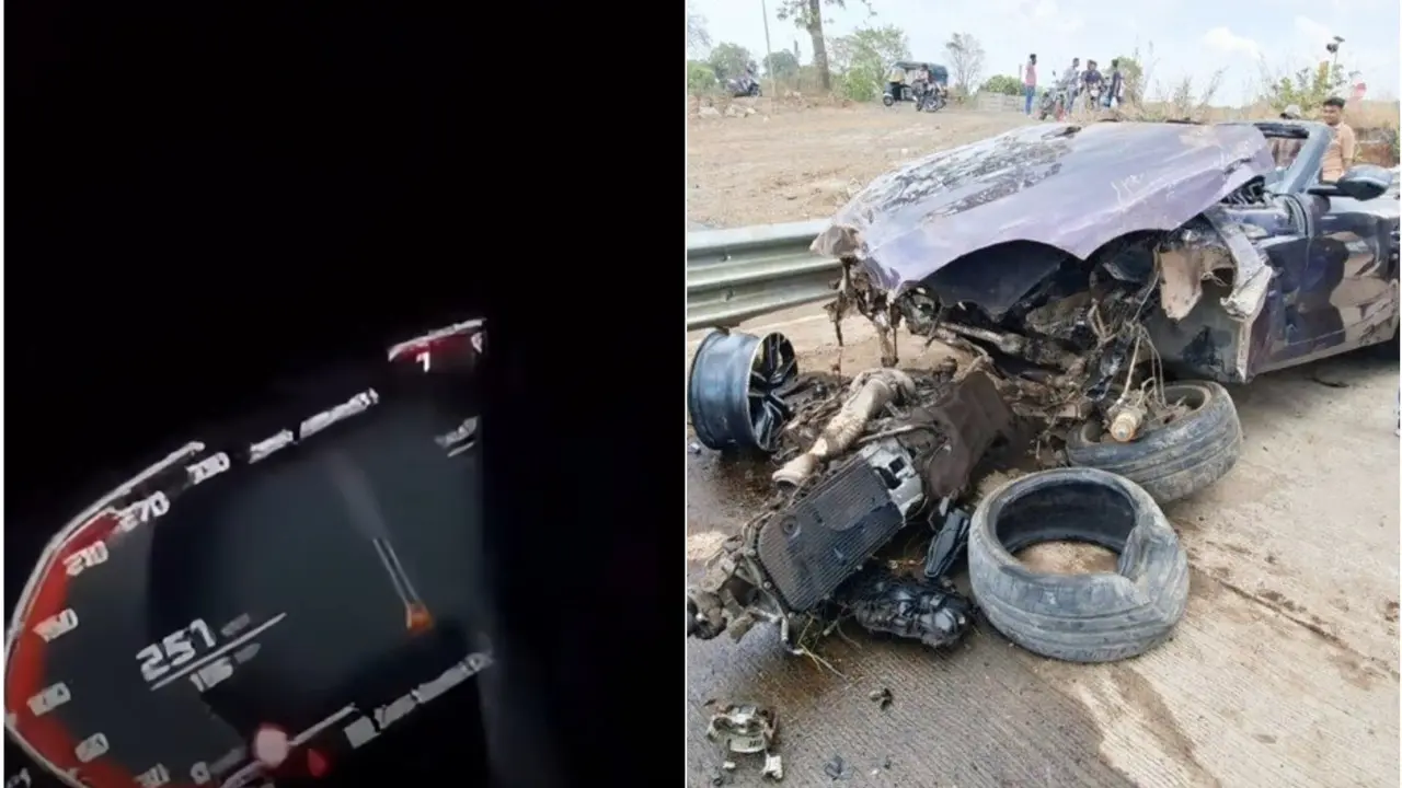 Last Birthday Party: 2 Killed As BMW Z4 Crashes In Badlapur, Video Shows Them Speeding At 251 Kmph Before Death Last Birthday Party: 2 Killed As BMW Z4 Crashes In Badlapur, Had Recorded Video Of Speeding At 250 Kmph Before Death