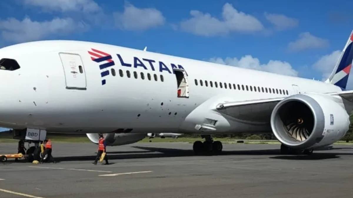 LATAM Boeing 787-8 Dreamliner Door Ripped Off At Easter Island Airport, Aircraft Stranded At World’s Most Isolated Airport
