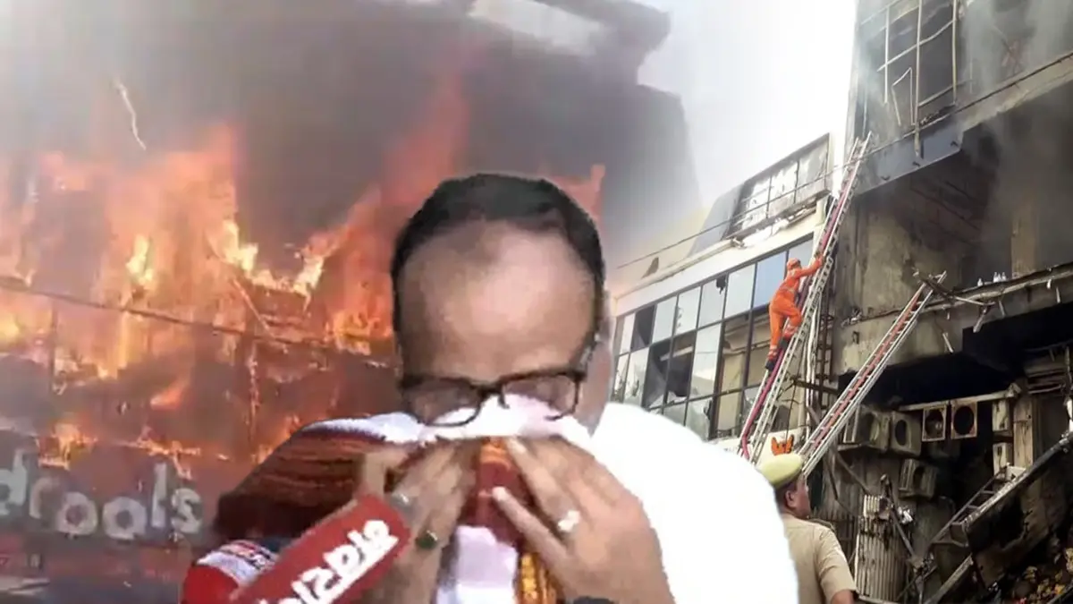 Lucknow Fire: अग्निकांड से आहत डिप्टी सीएम ब्रजेश पाठक फफक-फफक कर रोए, कहा- मैंने अपनी आंखों से 14 शव देखें, 4 बच्चे जख्मी... VIDEO Lucknow Coaching Fire Update Brijesh Pathak emotional full story