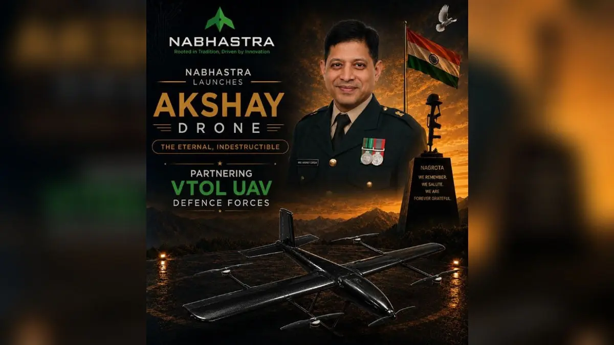 Major Girish's Legacy Continues: AKSHAY Drone Launched In Honour Of 2016 Nagrota Attack Martyr Major Akshay Girish's Legacy Continues: AKSHAY Drone Launched In Honour Of 2016 Nagrota Attack Martyr