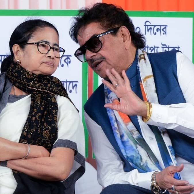 Mamata Banerjee and Shatrughan Sinha