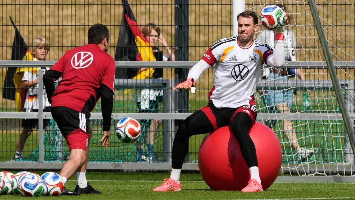 Julian Nagelsmann Confirms Manuel Neuer Fit To Start For Germany Against Curaçao In FIFA World Cup 2026 Manuel Neuer during practice