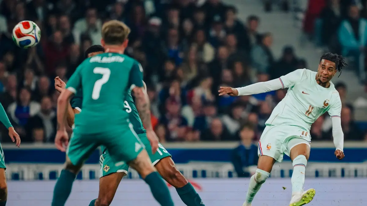 FIFA World Cup: Spain Thrash Peru To Finetune Preparations, France Beat Northern Ireland 3-1 In Warm-up Fixture Michael Olise in action for France