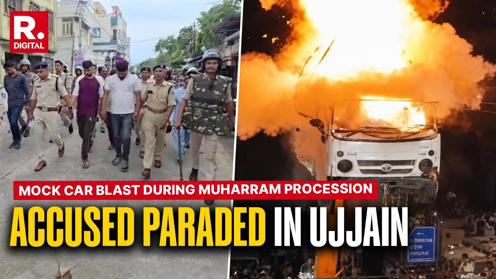‘Mock Terror Attack’ Row Escalates: Ujjain Police Arrest 3, Parade Accused After Viral Muharram Blast Video