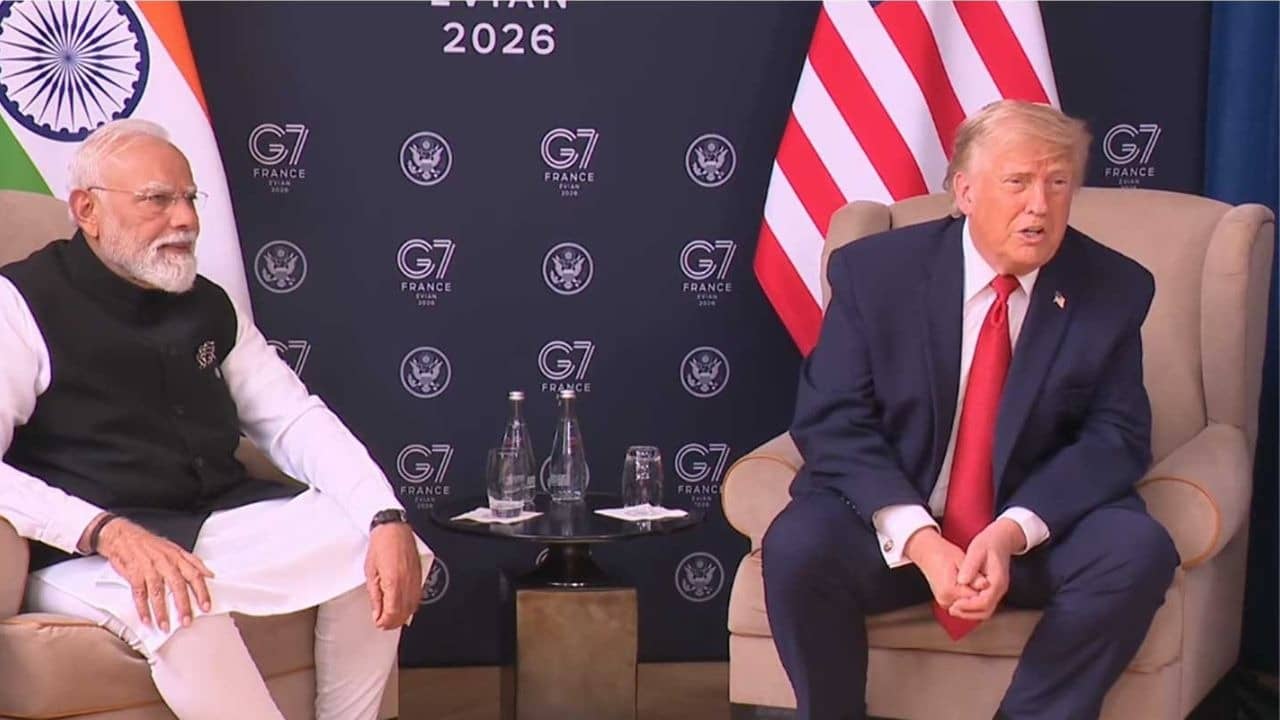 Modi-Trump Meeting at the G7 Summit in Evian, France