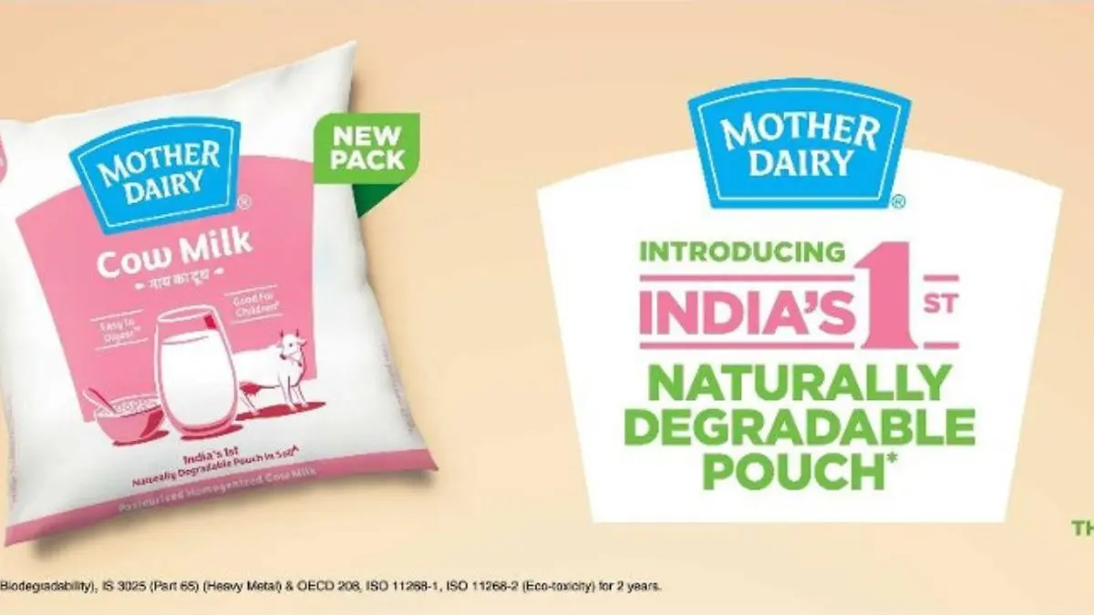 Mother Dairy Unveils India’s First Soil-Degradable Milk Pouches For Famed Cow Milk Variant Mother Dairy