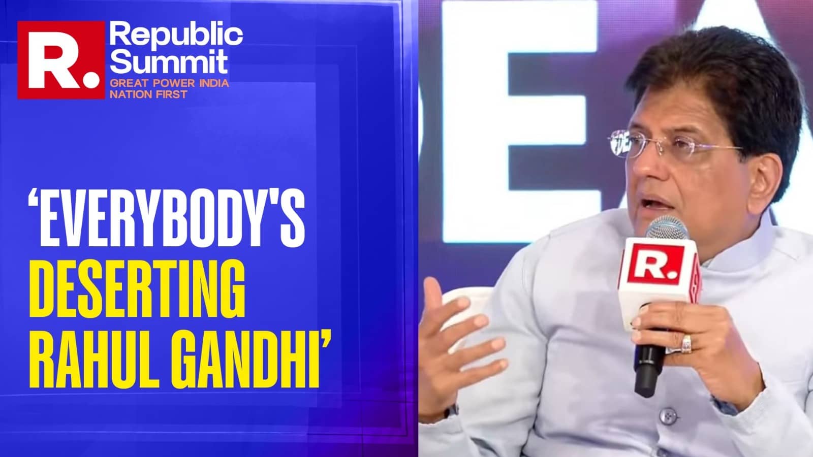 'Mr Rahul Gandhi Not Comfortable With India's Rise': Piyush Goyal Explains Why People Are Deserting The Congress Leader