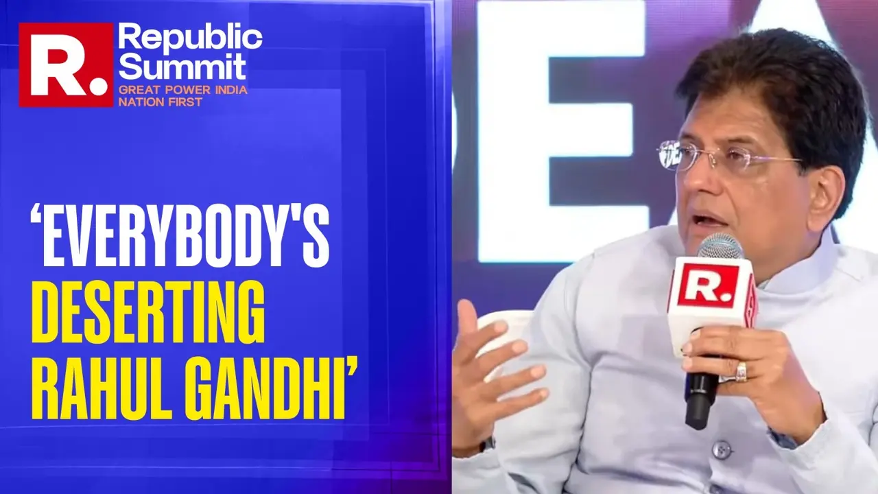 'Sad Part Is He's The LoP': Piyush Goyal Tears Into Rahul Gandhi For 'Trying To Derail' India-US Trade Deal 'Mr Rahul Gandhi Not Comfortable With India's Rise': Piyush Goyal Explains Why People Are Deserting The Congress Leader