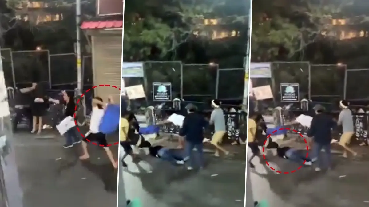 Mussoorie Mall Road Riot: Drunk Tourists Attack Locals; Women Injured After Being Struck With Plastic Crates | VIDEO Mussoorie Mall Road Riot: Drunk Tourists Attack Locals; Women Injured After Being Struck With Plastic Crates | VIDEO