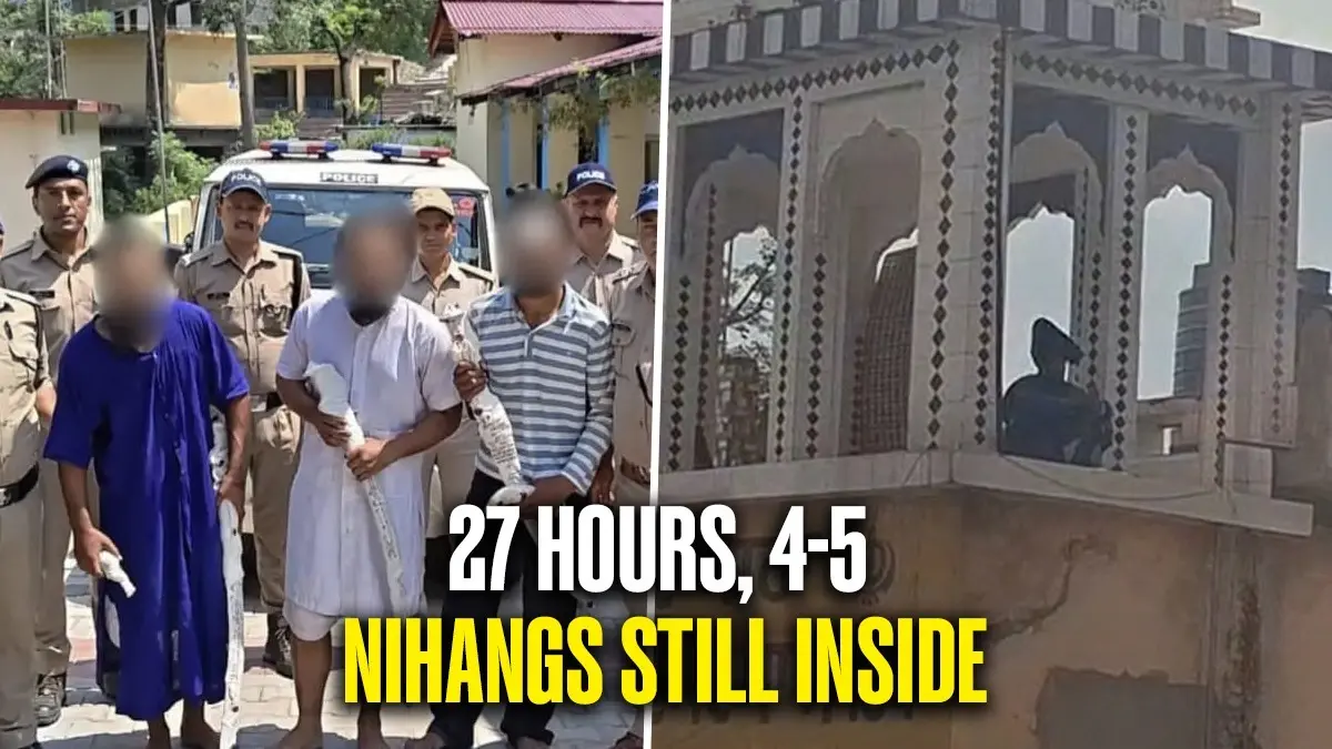 Nagrasu Gurdwara Standoff: 4-5 Armed Nihangs Still Inside, Demand Release Of 4 Arrested Men Nagrasu Gurdwara Standoff: 4-5 Nihangs Still Inside, Demand Release Of 4 Arrested Men