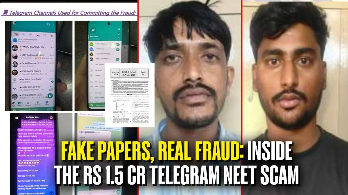 NEET Re-Exam Paper Leak Scam Busted: Ahmedabad Cyber Police Arrest Two, Probe Reveals Rs 1.5 Crore Fraud Network NEET Re-Exam Paper Leak Scam Busted: Ahmedabad Cyber Police Arrest Two, Probe Reveals Rs 1.5 Crore Fraud Network