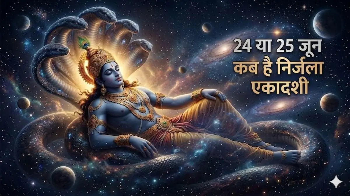 Nirjala Ekadashi 2026 Date: 24 या 25 जून कब रखा जाएगा निर्जला एकादशी का व्रत? जानें पूजा का शुभ मुहूर्त और महत्व nirjala Ekadashi 2026 24 or 25 June lord Vishnu puja muhurat and significance