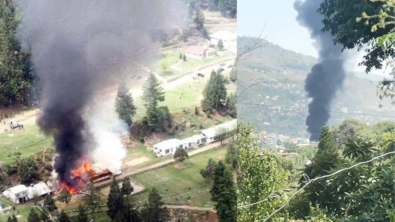 Pakistan Army Mi Seventeen Helicopter Crashes Near Muzaffarabad