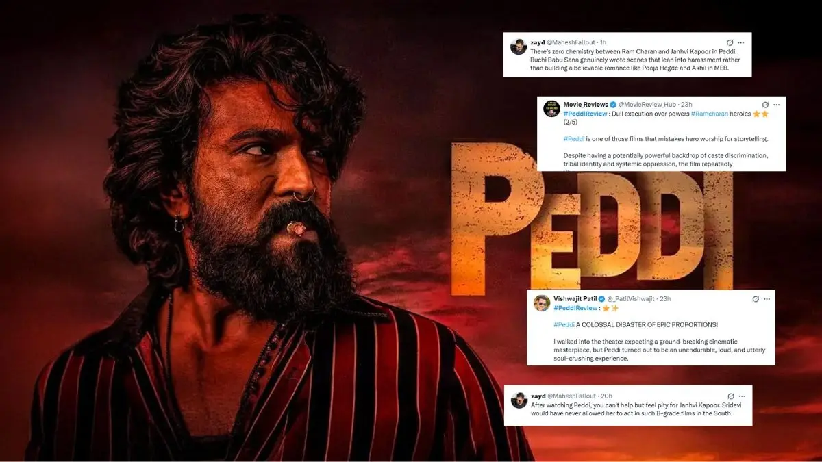 Peddi X Review: 'Zero Chemistry Between Ram Charan-Janhvi Kapoor, Film Is Colossal Disaster,' Say Netizens Peddi X Review