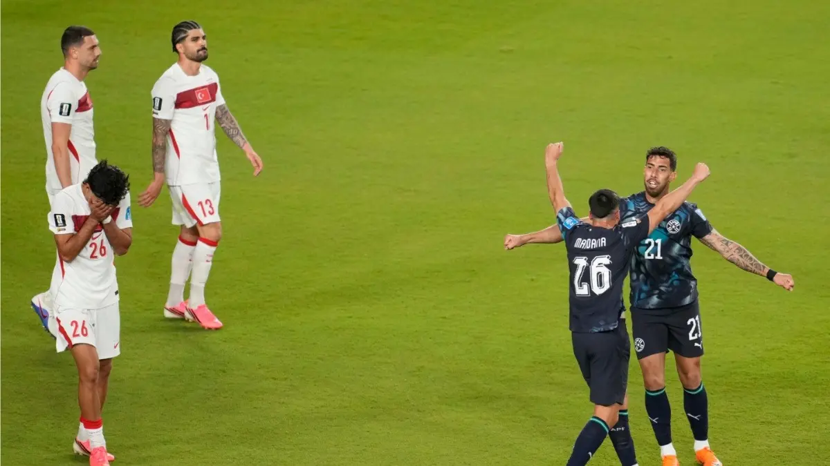 Turkiye Crashes Out Of FIFA World Cup 2026 After Disappointing 1-0 Defeat To Paraguay In San Francisco Players of Paraguay react at the end of FIFA World Cup 226 match against Turkey