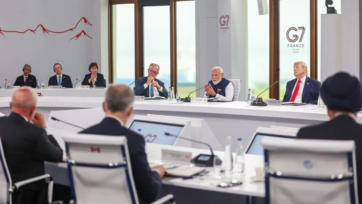 PM Modi At G7 Evian Urges ‘Trust’ In Global Ties, Pushes Shift From Donor-Recipient To Solidarity-Based Partnerships PM Modi At G7 Evian Urges ‘Trust’ In Global Ties, Pushes Shift From Donor-Recipient To Solidarity-Based Partnerships