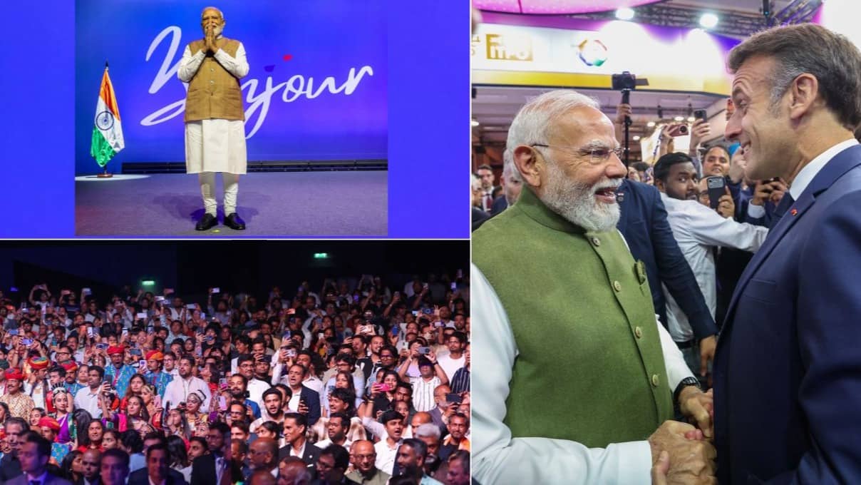 G7 समिट में PM मोदी बोले- 'अच्छी शासन व्यवस्था सबको साथ लेकर चलना'; मैक्रों ने हिंदी में कहा- 'हमारी दोस्ती अमर रहे, फ्रांस Love You'- Video