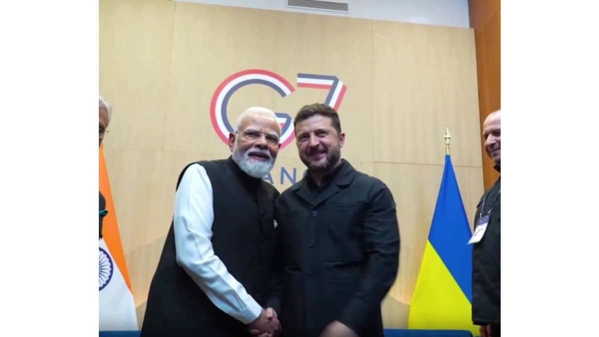 PM Modi Holds Bilateral Meeting With Ukrainian President Zelenskyy On sidelines Of G7 Summit