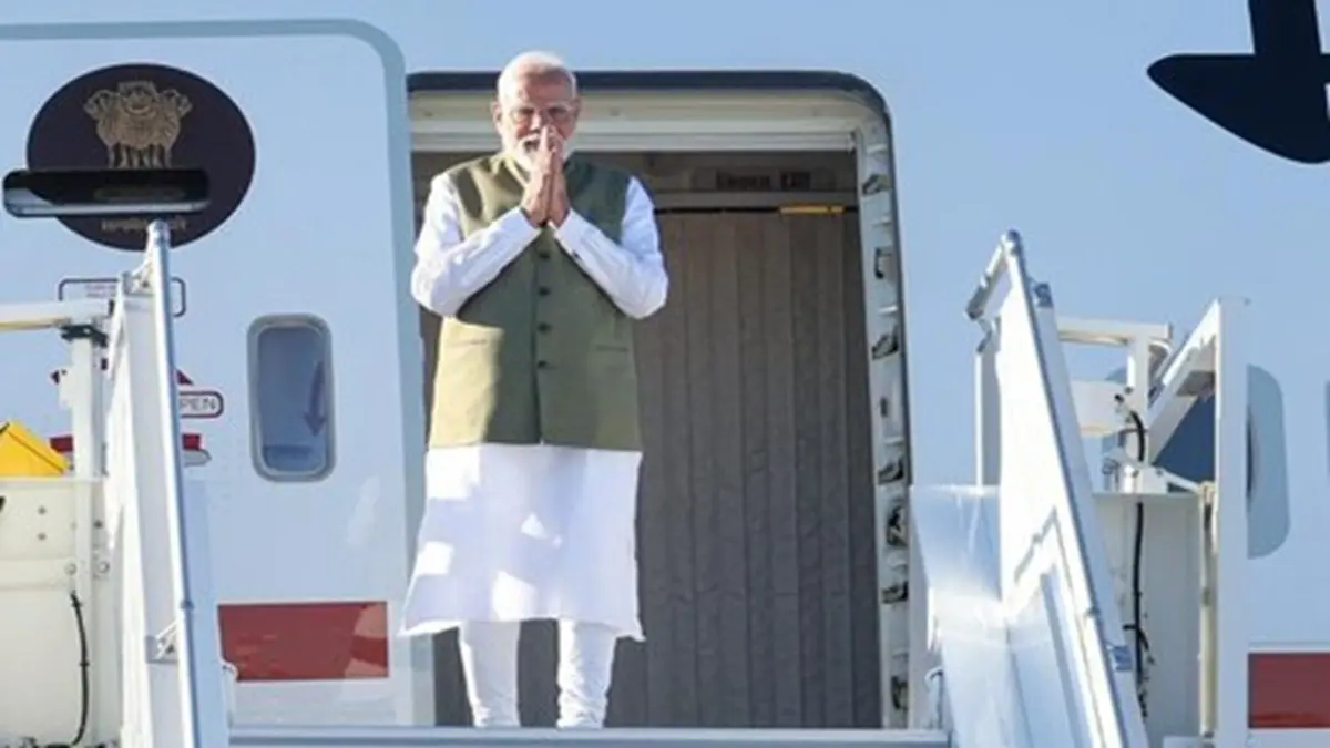 PM Modi Lands In Nice, To Meet Macron And Inaugurate ‘Bharat Innovates’ Event PM Modi Lands In Nice, To Meet Macron And Inaugurate ‘Bharat Innovates’ Event