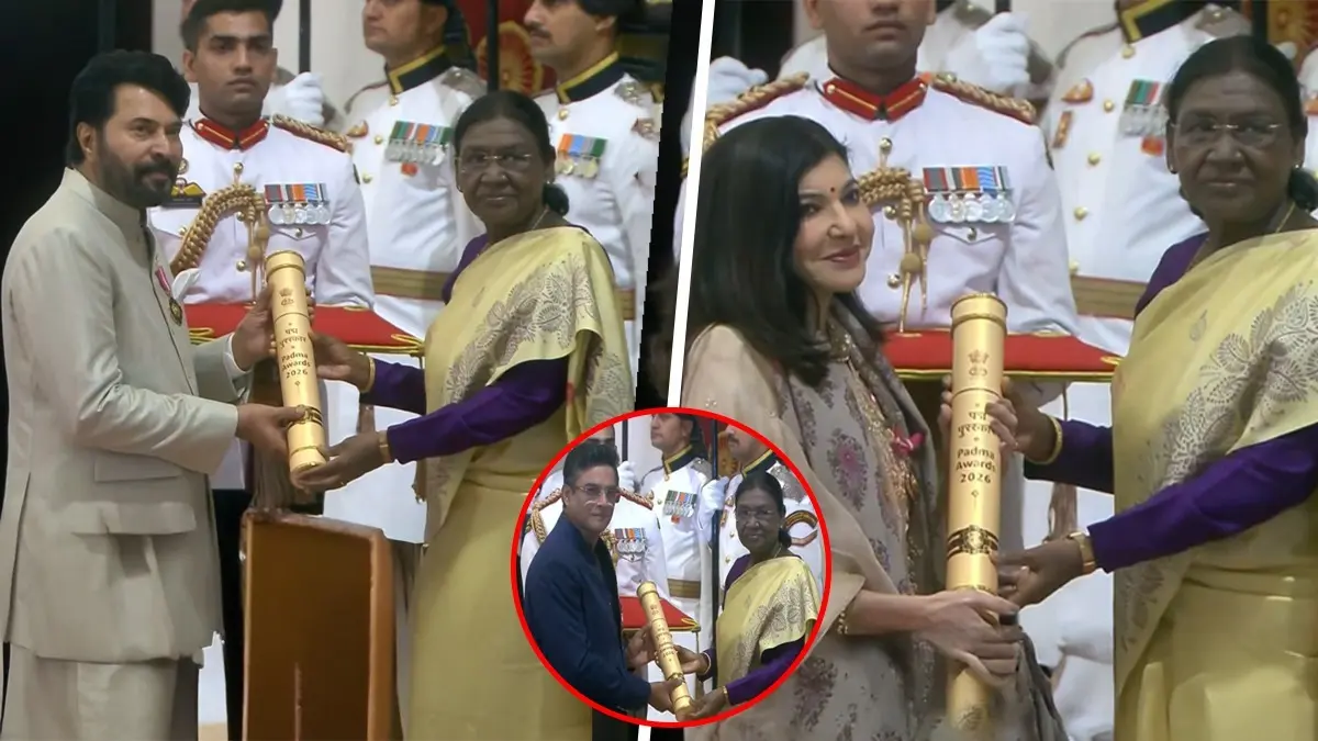 As Mammootty Receives Padma Bhushan, Dulquer Salmaan Turns His Biggest Cheerleader, Alka Yagnik And R Madhavan Also Bestowed With Padma Awards R Madhavan, Mammootty and Alka Yagnik received the Padma Awards from the President Of India