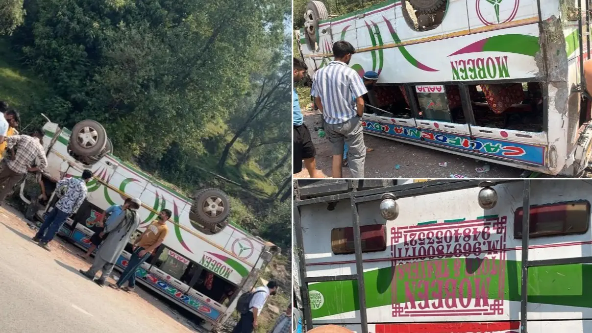 जम्मू-कश्मीर के राजौरी में बड़ा सड़क हादसा, यात्रियों से भरी मिनी बस पलटी, हादसे में 16 लोग घायल; रेस्क्यू जारी Rajouri Accident