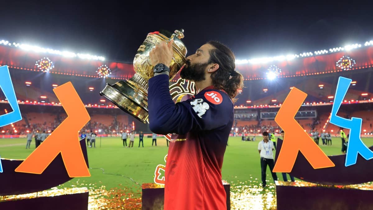 RCB captain Rajat Patidar celebrates IPL title