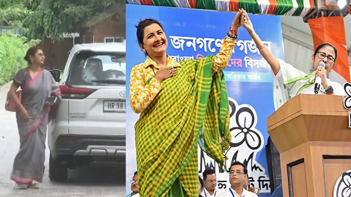 निशिकांत दुबे की गाड़ी में बैठीं TMC नेता, फिर भूपेंद्र यादव के घर मंथन... बागी सांसदों के NCPI में विलय के बाद क्या खिचड़ी पका रहीं रचना बनर्जी? Rebel TMC MP Rachna Banerjee