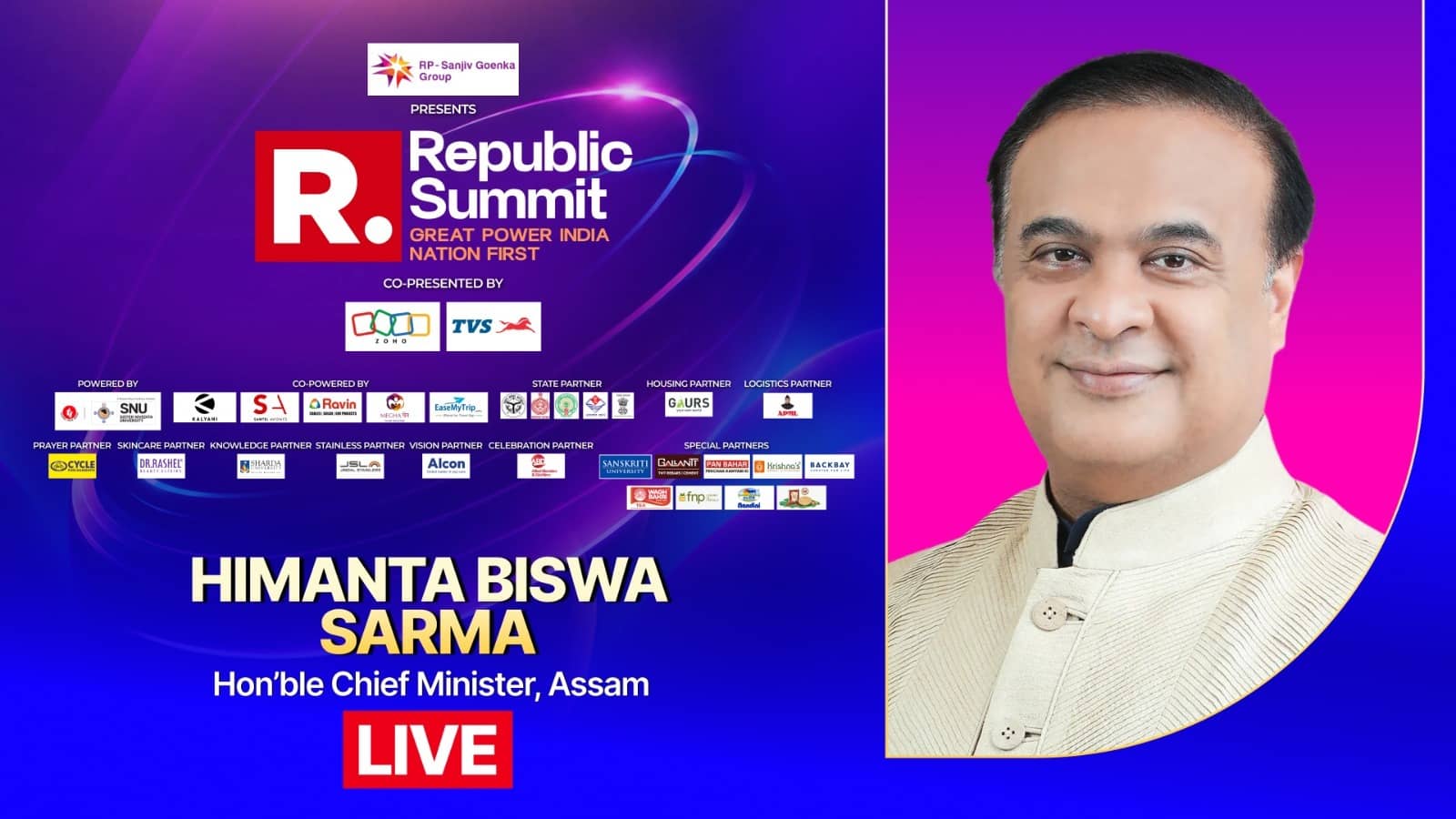 Republic Summit 2026 LIVE: 'Winning Below 80 Seats Won’t Count As a Victory for Me', Says Assam CM Himanta Biswa Sarma