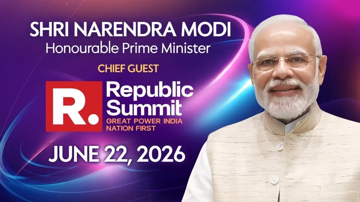 Republic Summit 2026: रिपब्लिक के मंच पर जुटेंगे राजनेता और बड़ी हस्तियां, PM मोदी होंगे चीफ गेस्ट, देखें गेस्ट लिस्ट Republic Summit 2026: PM Modi To Be Chief Guest; Full List of Speakers Here
