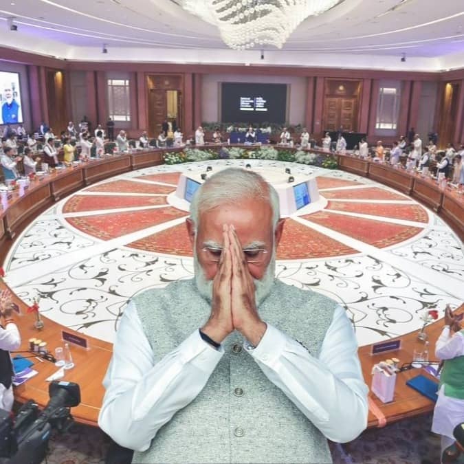 Resolution passed regarding PM Modi 12-year tenure at the NDA meeting what transpired at Bharat Mandapam