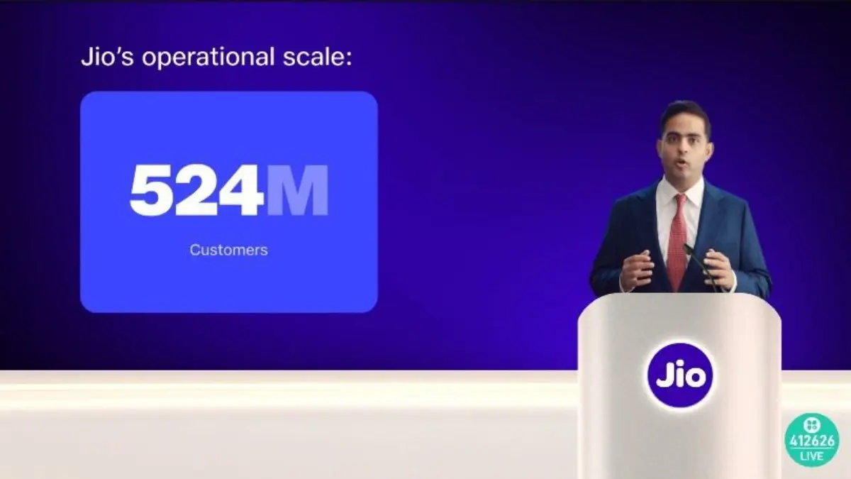 RIL AGM 2026: Jio Unveils AI Call Agent, AI-Powered MyJio, 5Gbps AirFiber, 24-Hour Broadband Installation, TeleFrame AI OS and Massive AI Infrastructure RIL AGM 2026: Jio Unveils AI Call Agent, AI-Powered MyJio, 5Gbps AirFiber, Massive AI Data Centres and Satellite Internet Plans