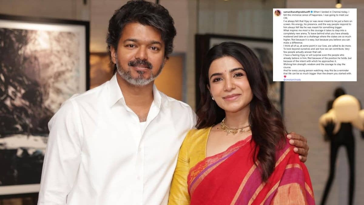 samantha-ruth prabhu met tamil nadu cm Vijay thalapthy wrote heartfelt note on social media said he-was-meant-for-something-bigger see photos