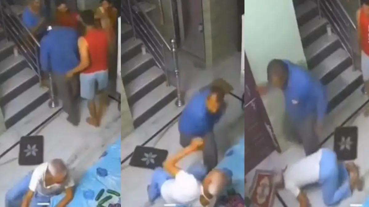 Viral Video Sparks Outrage: Son Arrested in Jaipur's Sanganer For Brutally Beating Elderly Father Sanganer Man Arrested for Beating Elderly Father