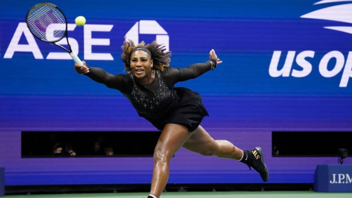 Serena Williams in action