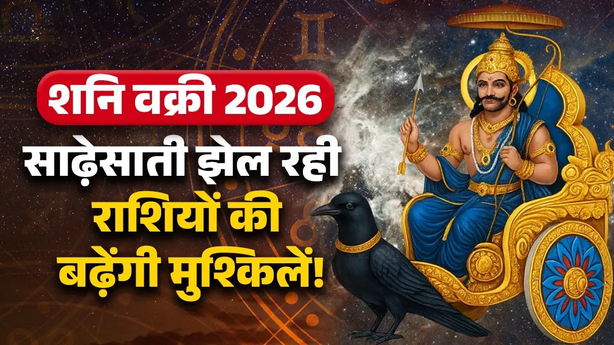 Shani Vakri 2026: शनि की उलटी चाल ढाएगी कहर, साढ़ेसाती चल रही इन 3 राशियों की बढ़ेंगी मुश्किलें; बरते सावधानी shani vakri 2026 -july-2026-sade-sati-zodiac-signs-face-problems impact unlucky rashi