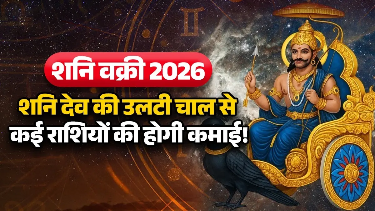 Shani Vakri 2026: मीन राशि में उल्टी चाल चलेंगे शनि देव, इन 4 राशियों की बढ़ेगी आमदनी, करियर में मिलेगी सफलता shani-vakri-2026-lucky-zodiac-signs-rashifal saturn-retrograde-in-meen-rashi boosts income