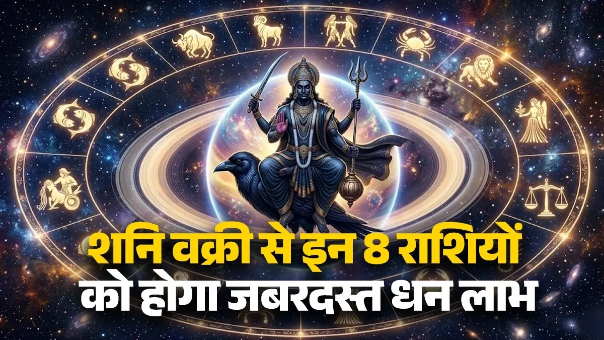 Shani Vakri 2026: 27 जुलाई से शनि चलने जा रहे हैं उल्टी चाल, इन 8 राशियों को होगा जबरदस्त धन लाभ; करियर में मिलेगी बड़ी सफलता shani vakri on 27 July 2026 these 8 zodiac sign people will get money and big opportunities in career