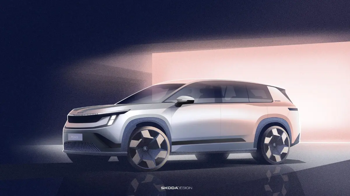 Skoda Teases Peaq, Its New Electric Seven-Seater SUV, Ahead of June 23 Debut skoda