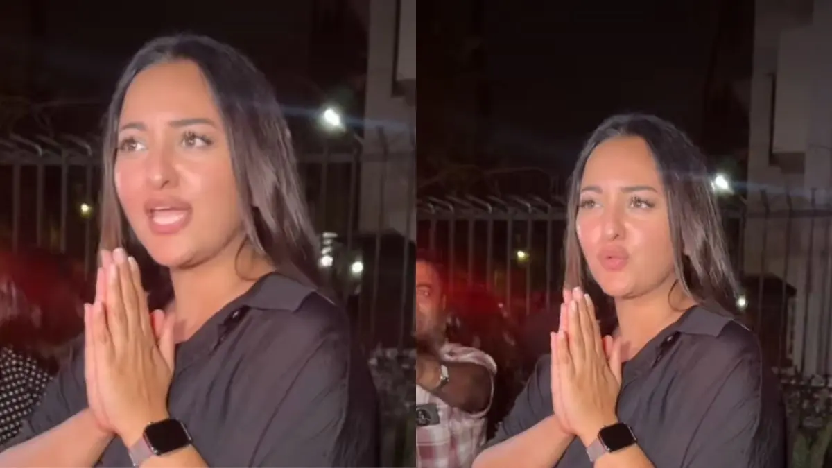 Ho Gaya Bas': Sonakshi Sinha Scolds Paparazzi By Continuous Photo Clicking As She Steps Out For Dinner With Shatrughan Sinha, Zaheer Iqbal | Republic World
