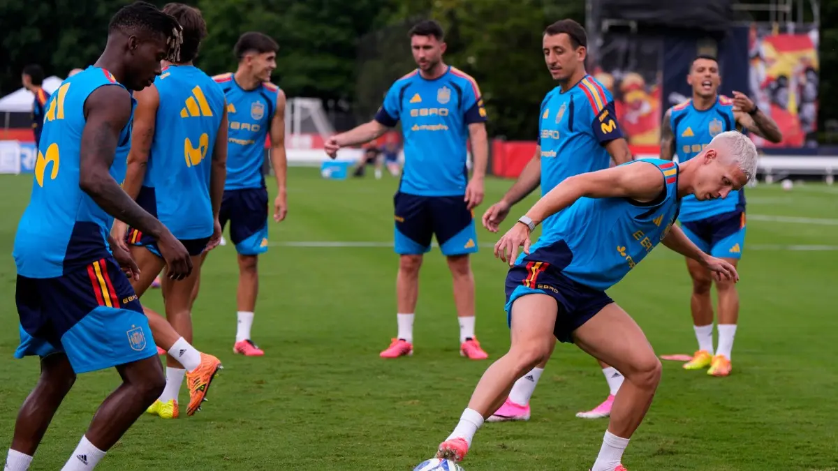 Spain vs Cape Verde Live Streaming: When And Where To Watch FIFA World Cup 2026 In India? Spain players at practice session