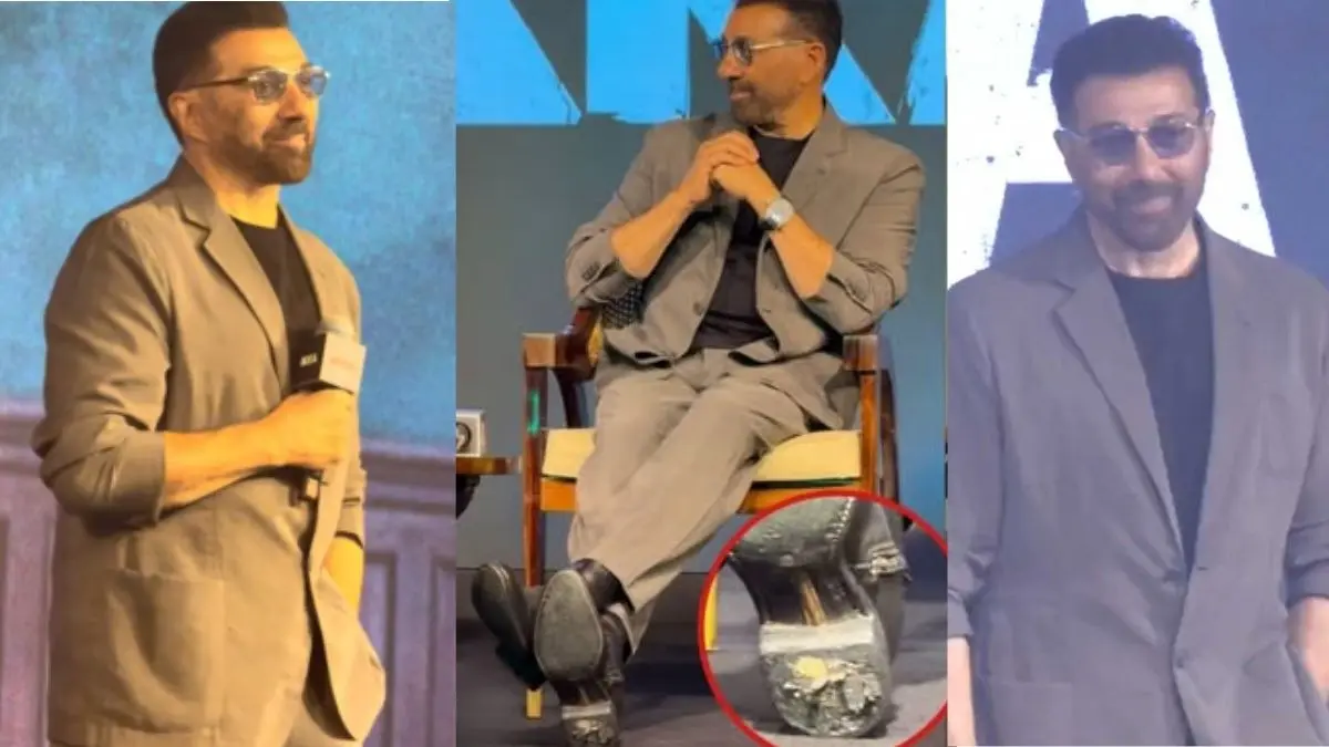 करोड़ों की नेटवर्थ फिर फटे जूते क्यों पहने सनी देओल? 'इक्का' के ट्रेलर लॉन्च से वायरल हुआ Video, लोग बोले- हैंडपंप उखाड़ने में घिस गए होंगे sunny-deol-ikka-movie-trailer-launch-actor-spotted-wearing-torn-shoes-video-viral