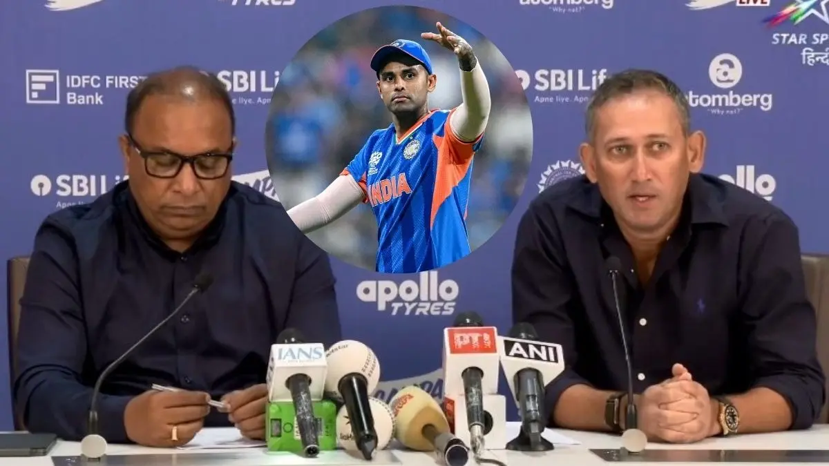 सूर्यकुमार यादव टीम इंडिया से बाहर, चीफ सेलेक्टर अजीत अगरकर बोले- उनका मौजूदा फॉर्म कारण, श्रेयस कप्तानी के हकदार Suryakumar Yadav DROPPED FROM TEAM INDIA