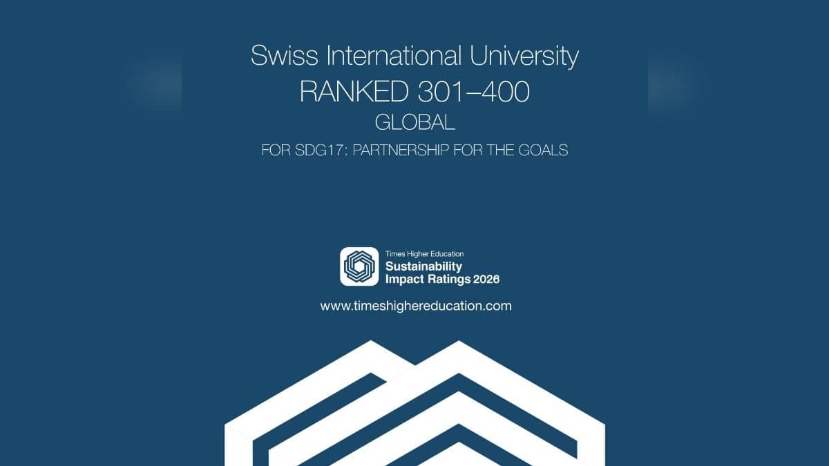 Swiss International University Shines on Global Stage with Top 500 Ranking in Times Higher Education Impact Rankings