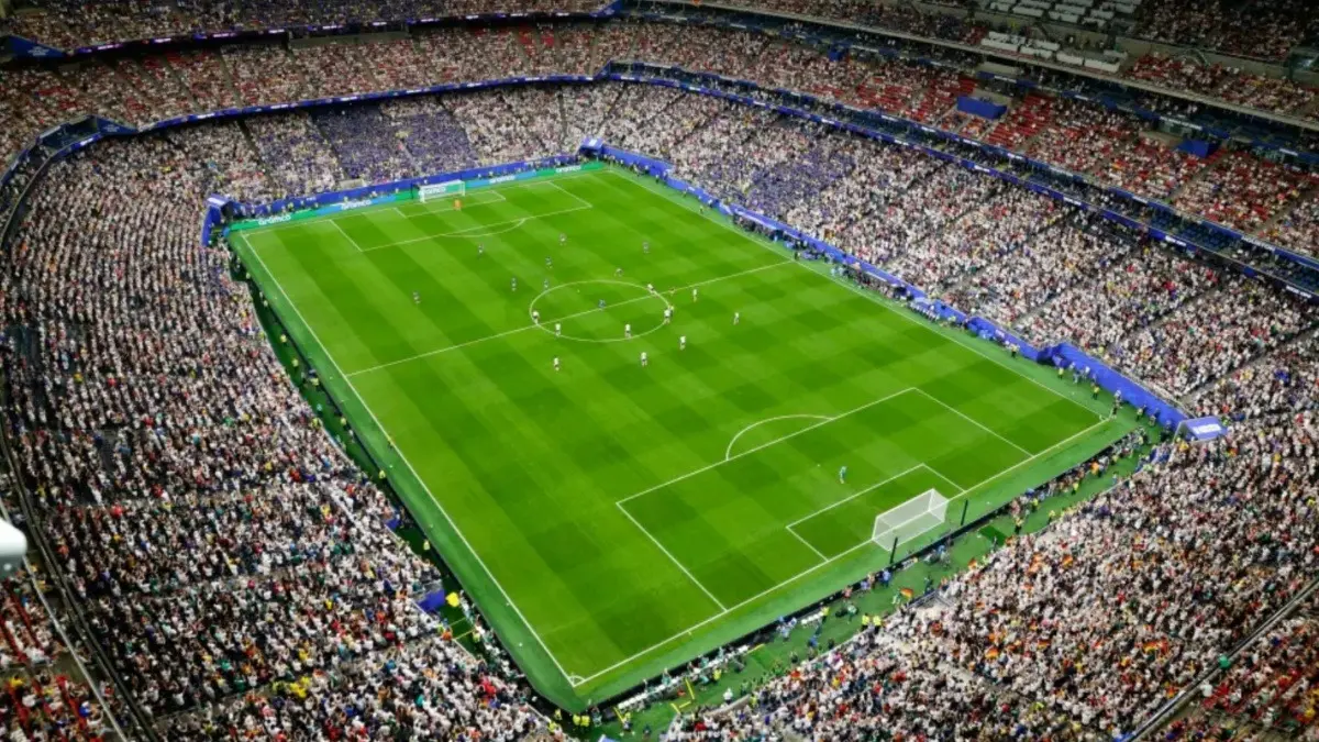World Cup Racism Monitor Urges FIFA To Remove Match Official Over Hand Gesture On TV Broadcast The pitch is seen in this general view during the FIFA World Cup 2026 Group E match between Germany and Curacao in Houston