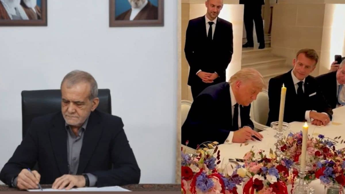 'This Was Not Easy’: Trump's Remarks Moments Before Signing Historic US-Iran Peace Deal at France's Versailles